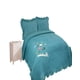thumbnail image 2 of Cubrecama Quilt De Verano Con Flores Bordadas 2 Plazas Turquesa, 2 of 4