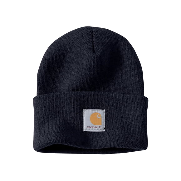 Gorro Carhartt de punto con puños para hombre, azul marino
