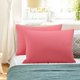 thumbnail image 1 of REGALWOVEN Paquete de 2 Fundas de Almohada de Algodón Egipcio con Cierre de Cremallera Queen Rosa Coral, 1 of 7