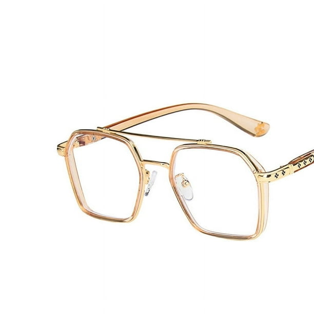 Trendy Blue Ray Cut Full Rim Eyeglasses for Men and Women - Square Spectacle Frame for Fashionable Style