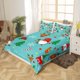 thumbnail image 2 of Xmas Bedding Sets Scandinavian Christmas Santa Gnomes Comforter Cover Snowing Santa Claus Bedding Sets for Kids Boys Girls Romantic Candlelight Quilt Cover 3 Pieces Queen Size, 2 of 4