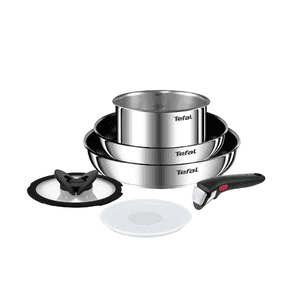 Tefal - Bateria De Cocina Acero Inoxidable Ingenio 6 Pcs Con Mango