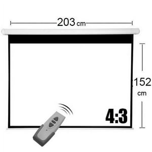 Evotech - Telon Electrico 203X152 Cm, Incluye Control Remoto