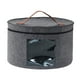 thumbnail image 5 of Caja Para Sombreros, Caja Organizadora Redonda De Fieltro Portátil Para Armario, Ropa, Almacenamiento De Juguetes, Gris, 33x26cm, 5 of 5