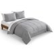 thumbnail image 1 of Juego de edredón UGG Leonora Full/Queen de 3 piezas, ropa de cama gris, 1 of 8