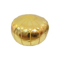 Made In Marruecos - Puff Vegano Color Dorado