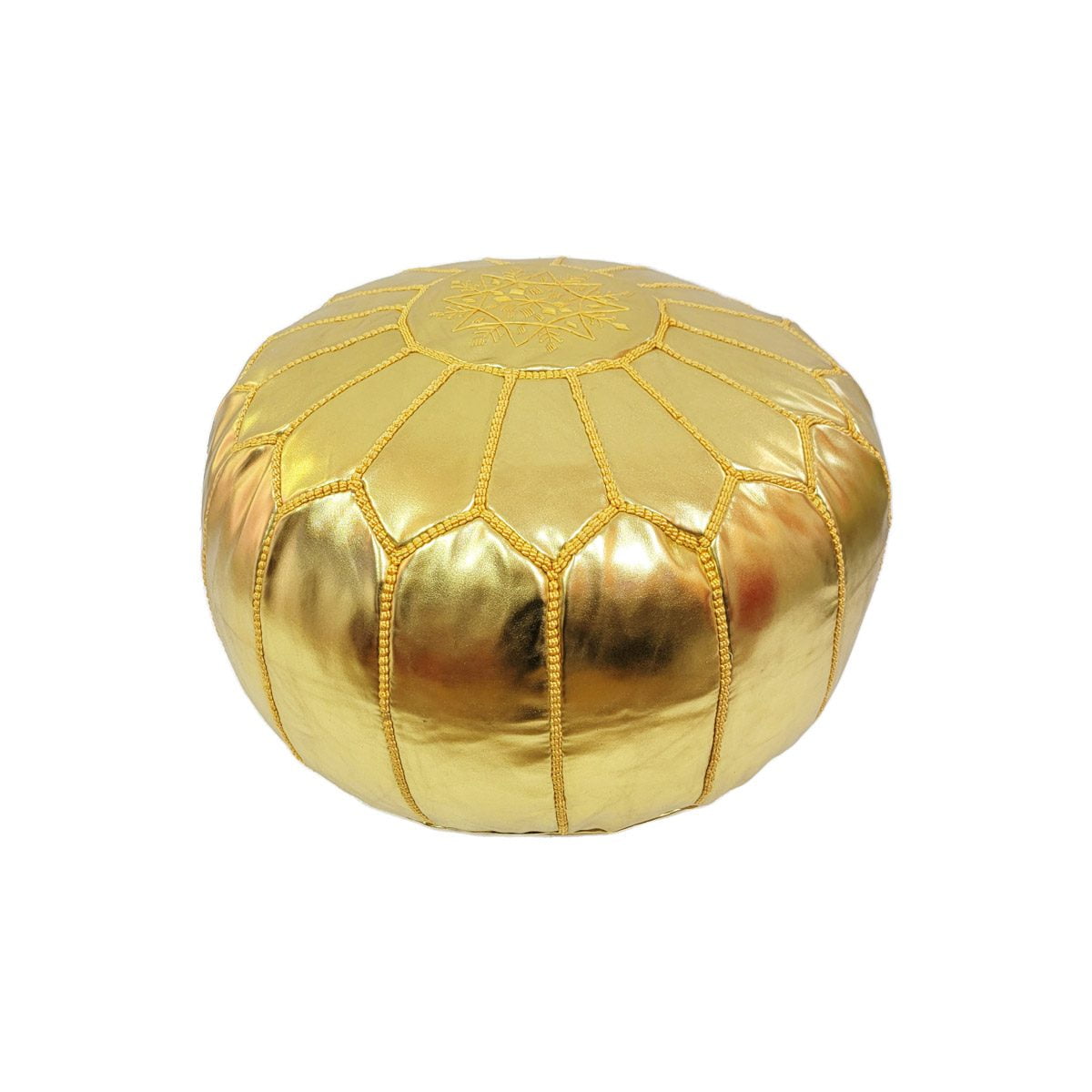 Made In Marruecos - Puff Vegano Color Dorado