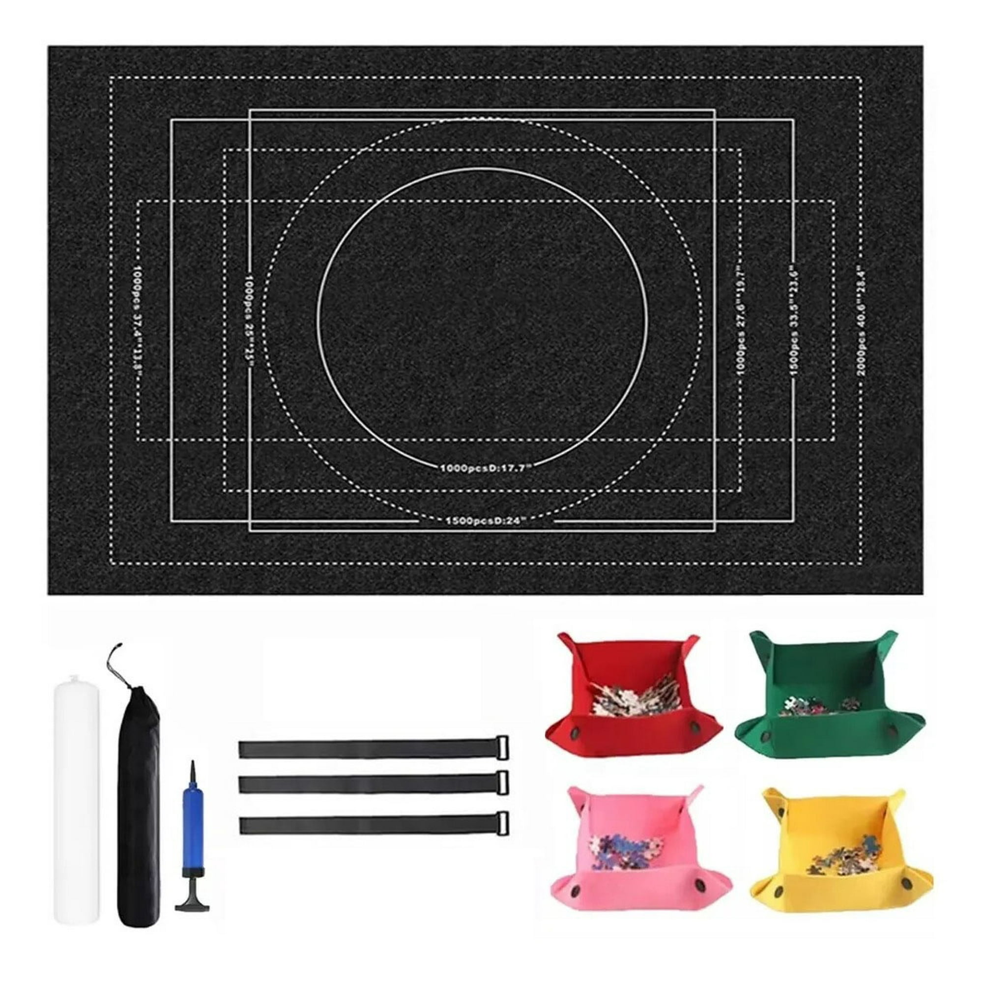 Genérica - Mat Para Puzzles 120x80cm Grande Con Inflador. Regalos Para Niños