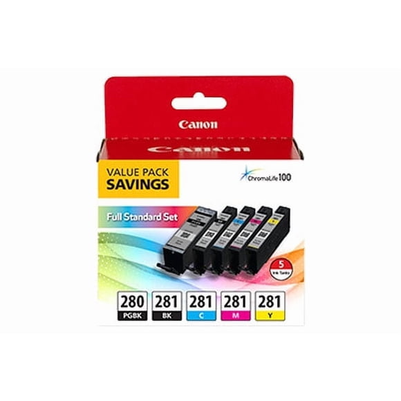 Cartuchos de Impresora Canon PGI-280/281 5 Pack