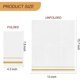 thumbnail image 2 of 200 servilletas desechables de papel de 3 capas, blancas con borde dorado, 2 of 3