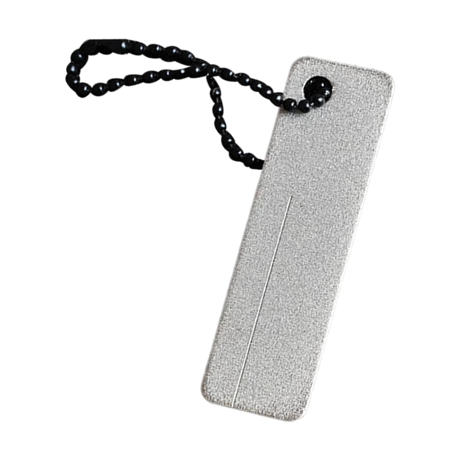 Magideal - Afilador De Piedra Mini Duradero Con Llavero Mantenga Sus Anzuelos Afilados Herramienta Práctica Archivo De Anzuelos De Pesca Para Accesorios De Pesca
