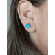 thumbnail image 3 of Aros Barbell azul intenso Punk Rock unisex Moda Juvenil 8mm, 3 of 3