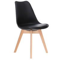Moboi - Silla Eames Acolchada Negra