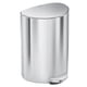 thumbnail image 1 of Papelera simplehuman 6L Semi-redonda con pedal Acero Cepillado, 1 of 7