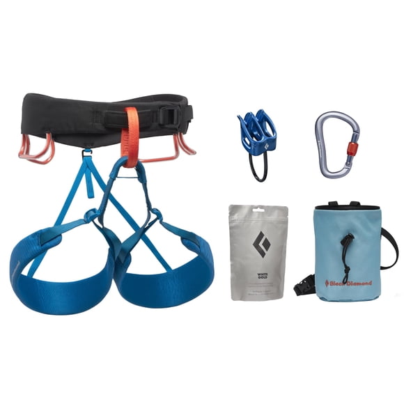 Set de Arnés de Escalada BLACK DIAMOND Momentum Talle Mediano