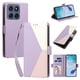 thumbnail image 2 of Cartera para Motorola Moto G86 en PU Tricolor, Funda con Solapa, Morado, 2 of 6
