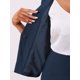 thumbnail image 5 of INSPIRE CHIC Conjunto de Traje de 2 Piezas para Mujer Conjunto de Atuendo de Maestra para Regreso a Clases Blazer sin Cuello de Manga 3/4 Falda Lápiz de Cintura Alta Atuendos de Trabajo Azul Marino L, 5 of 6