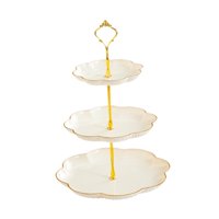 Bothyi - Soporte Para Cupcakes, Creativo Soporte Para Pasteles De 3 Niveles Para Bodas, Cumpleaños, Fiestas, Color Blanco