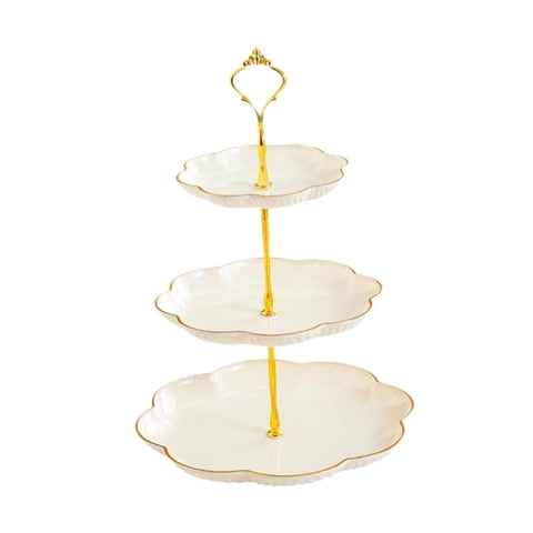 Bothyi - Soporte Para Cupcakes, Creativo Soporte Para Pasteles De 3 Niveles Para Bodas, Cumpleaños, Fiestas, Color Blanco