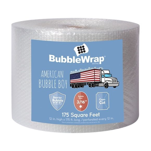 Rollo de Plástico de Burbuja American Bubble Boy 53 m con Burbujas de 3/16"