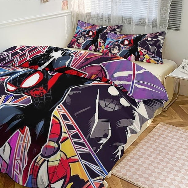 Ropa de cama Spidean para niños, hombres y mujeres, tamaño matrimonial, funda nórdica y fundas de almohada.