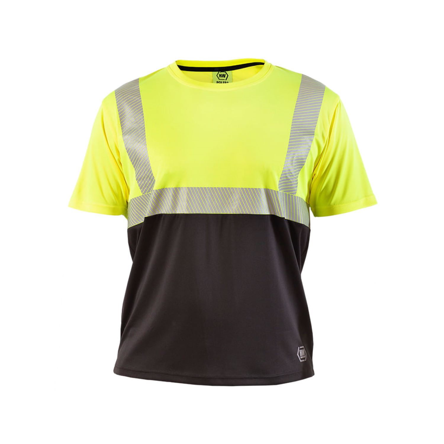 Hardwork - Polera Reflectiva Hw Amarillo Fluor Manga Corta