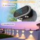 thumbnail image 4 of Luces solares para cercas Ellasay LED 4 unidades impermeables, 4 of 8