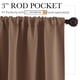 thumbnail image 2 of Cortinas de ventana RYB HOME Blackout 42 x 36 cm, color moca (2 paneles), 2 of 9