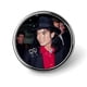thumbnail image 1 of Michael Jackson-Theme Round Button Badge: Premium Metal Construction, Ideal for High-End Events 2.8 cm, 1 of 6