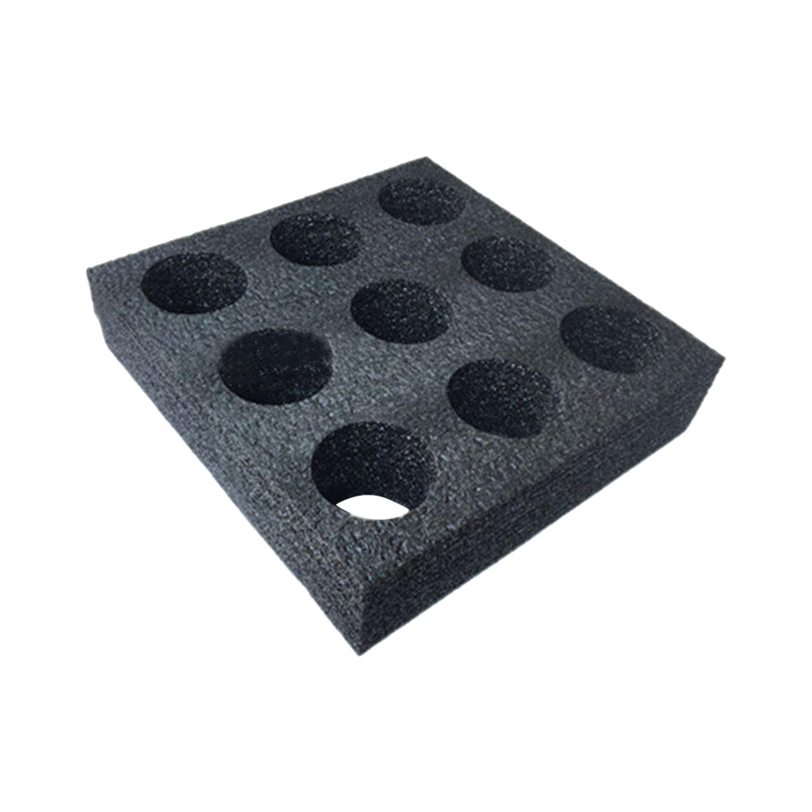 Bothyi - Bandeja De Café, Portavasos Grueso Para Caja De Té, Entrega De Leche, Bebidas Frías Y Calientes, Nueve Agujeros