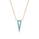 thumbnail image 1 of Collar Elegant Confetti Venecia, chapado en oro blanco 18k, turquesa, 1 of 10