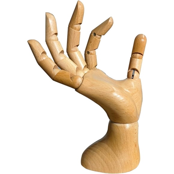 Mano De Maniquí Articulada De Madera