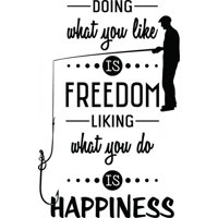 Rienda Libre Graphics - Decomural Freedom Happiness Fishing Ws-46150