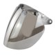 thumbnail image 3 of 3 Snap Visor Lens Shield Para Cascos Jet Parabrisas Retro Durable Plata, 3 of 5