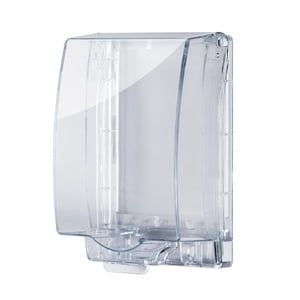 Bothyi - Cubierta De Toma De Corriente Resistente A La Intemperie, Cubierta De Toma De Corriente Eléctrica Para Jardín, Baño Interior, Transparente