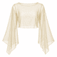 thumbnail image 2 of Blusa Mujer Tul Transparente Manga Acampanada Elegante Fiesta blanco Talla Única, 2 of 2