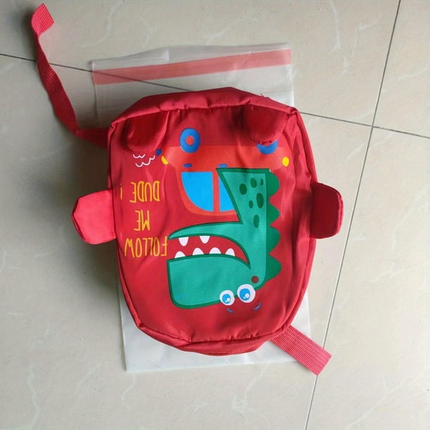 1pc Pre-school Knapsack Strap Traction Cute Cartoon Children's Schoolbag Animal Schoolbag, Suitable For 2-5 Years Old Boys And Girls Schoolbag