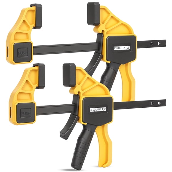 Pinzas de barra EQUIPTZ de 30 cm para carpintería, paquete de 2 unidades, 68 kg Force