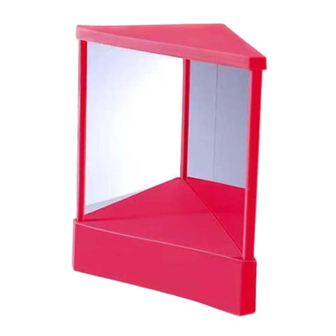 Ioensy - Espejo No Reversible Espejo Cosmético Para Corrección Facial Mesa Sala De Estar S Rosado Rojo