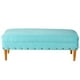 thumbnail image 1 of Banqueta Provenza Tachas 2c Felpa 04 Turquesa, 1 of 2