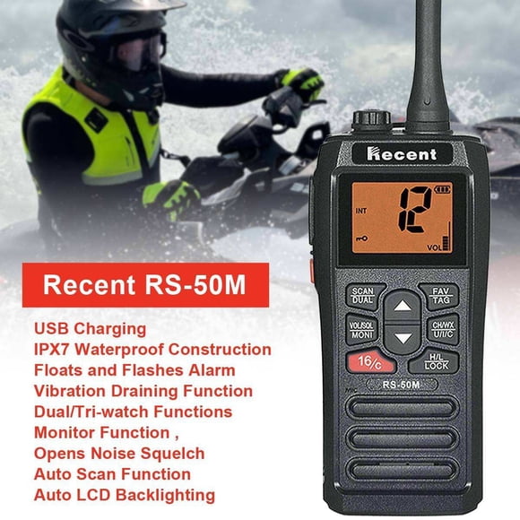 Recent RS-50M Rádio VHF Marítimo Profissional Alta Performance