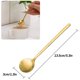thumbnail image 2 of Xiao Hua Juego de 8 Pzas, Cuchara de Acero Inoxidable, Cuchara Redonda para Mezclar, mini Cucharita, Adecuada para Azúcar, Postres, Pasteles y Helado, Color Dorado, 5.12 X 1.18in, 2 of 4