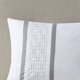 thumbnail image 2 of Juego de edredón bordado Ergode, 8 piezas, Cal King Size, blanco, 2 of 6