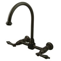 Soporte De Pared Faucet Kingston Brass Restoration De 8 Pulgadas, Bronce Frotado Con Aceite