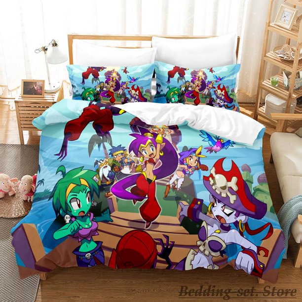 Shantae Half-Genie Hero Bedding Set Bed Set Adult Kid Bedroom Duvetcover SetsGame