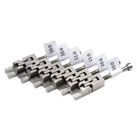 Bothyi - 6 Piezas De Puente De Guitarra Saddles Accesorios De Puente De Metal Partido Profesional Puente