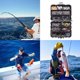 thumbnail image 1 of Kit De Accesorios De Pesca Con Alicates De Caja De Aparejos Jig Hooks Swivels 187Pcs, 1 of 5