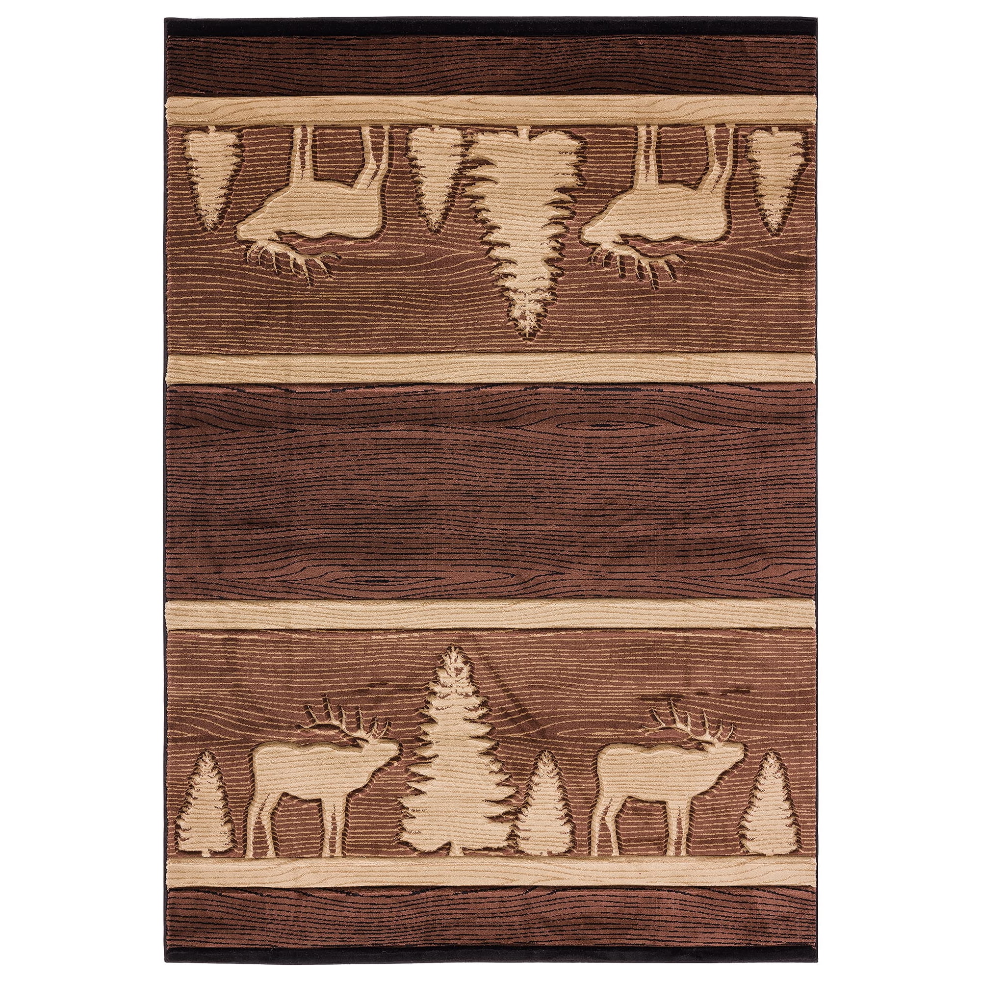 United Weavers Of America - Alfombra Decorativa United Weavers Cottage Deering Brown, 60 X 90 Cm