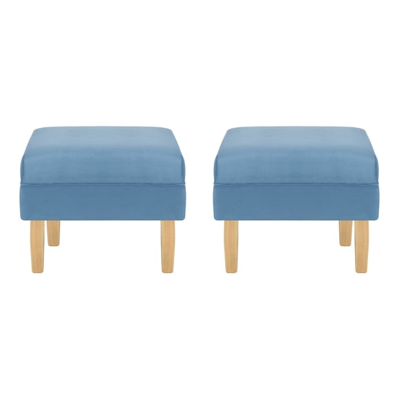 Set Pouf Sky 1c Felpa 05 Azul Petroleo