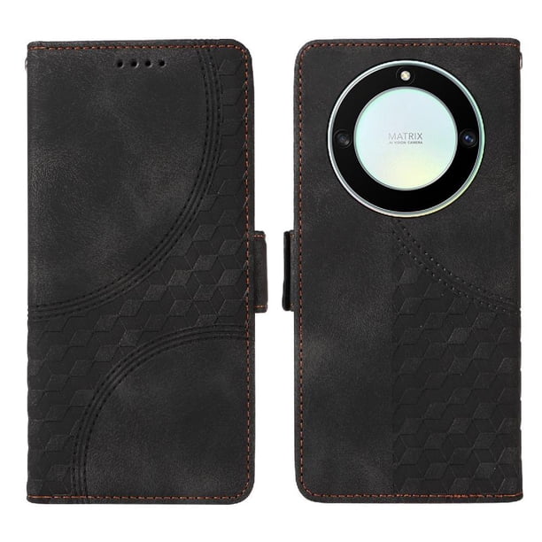 Carcasa FOXDOCK Honor X40 5G de cuero PU, diseño acolchado clásico, protección contra caídas y rayones